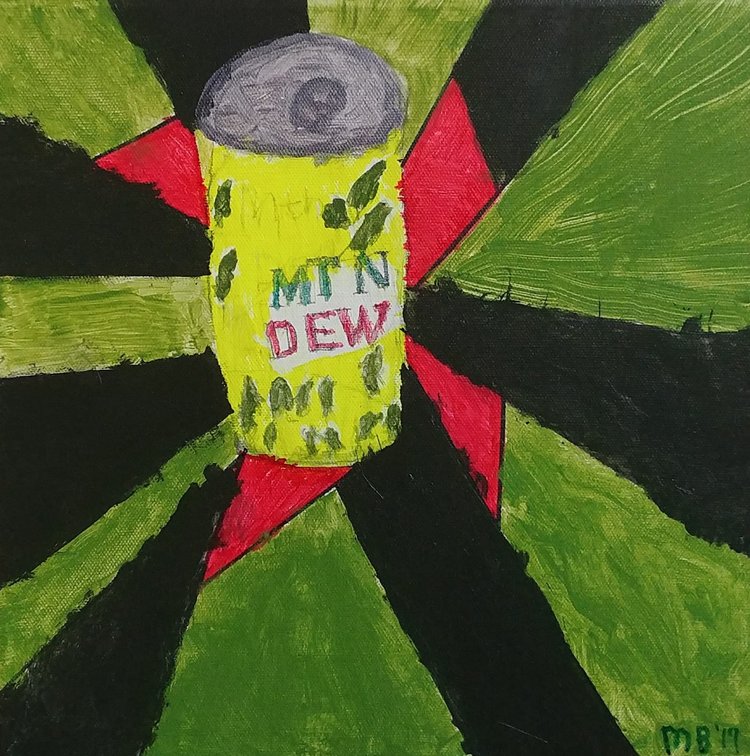painting of mountain dew