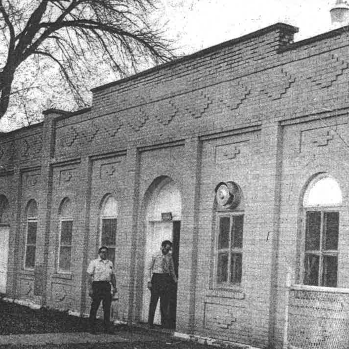 historic photo of Aspire building black and white